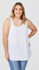 M001 Basemint No1 Long Tank White