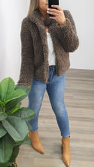 Briar Teddy Jacket Chocolate