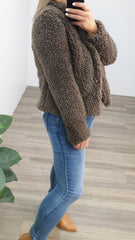 Briar Teddy Jacket Chocolate