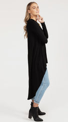 M014 Basemint Staple V-Neck Tunic Black