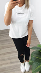 AAE Washed Tee White