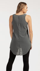 M001 Basemint No1 Long Tank Khaki