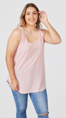 M001 Basemint No1 Long Tank Blush