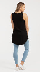 M005 Basemint Classic Long Tank Black