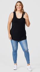 M005 Basemint Classic Long Tank Black