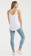 M019 Basemint Favourite V Neck Cami White